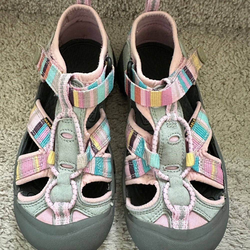 Keen Kids Sandals with Pink and Blue Stripes